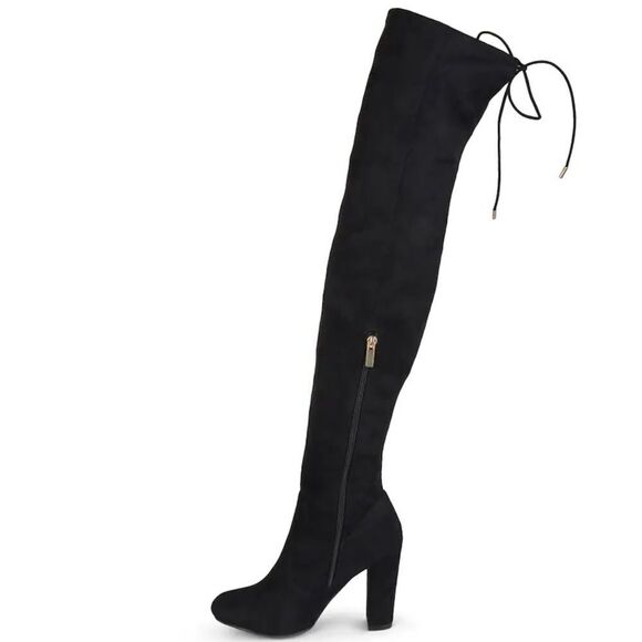 Style & Co Warrda Black Block Heel Mid-Calf Sleek Sole, boots shoes 8.5WC - Picture 5 of 16